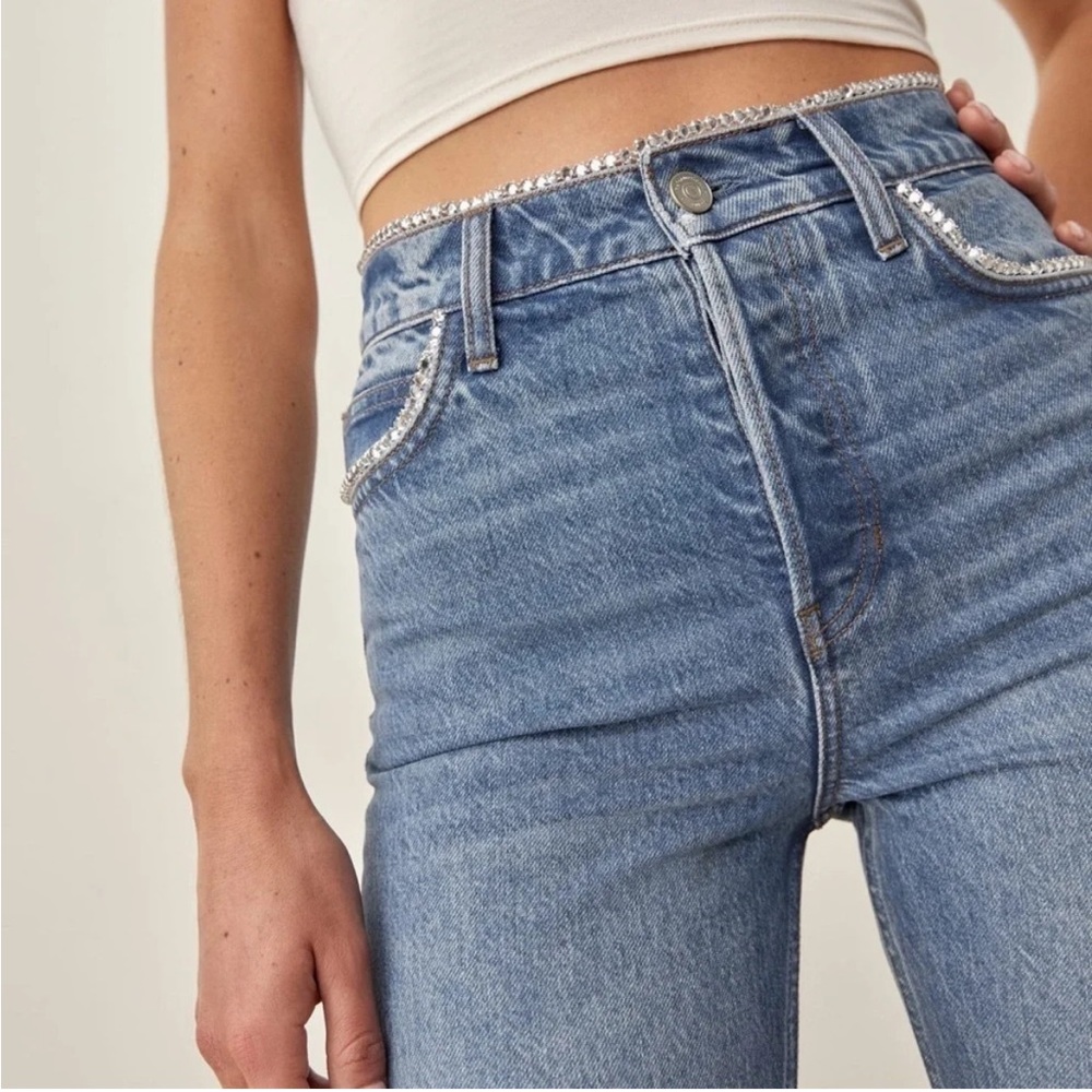 Reformation Stardust High Rise Straight Jeans